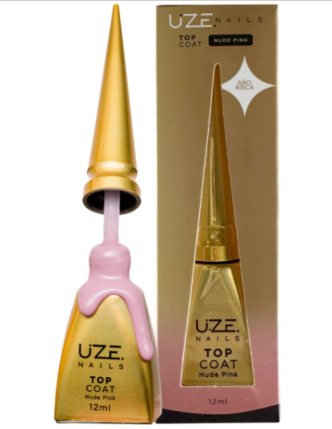 TOP COAT 12ML UZE NAILS - NUDE PINK