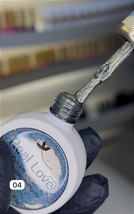ESMALTE MAGNÉTICO OLHO DE GATO BRILHANTE 04 10ML REAL LOVE