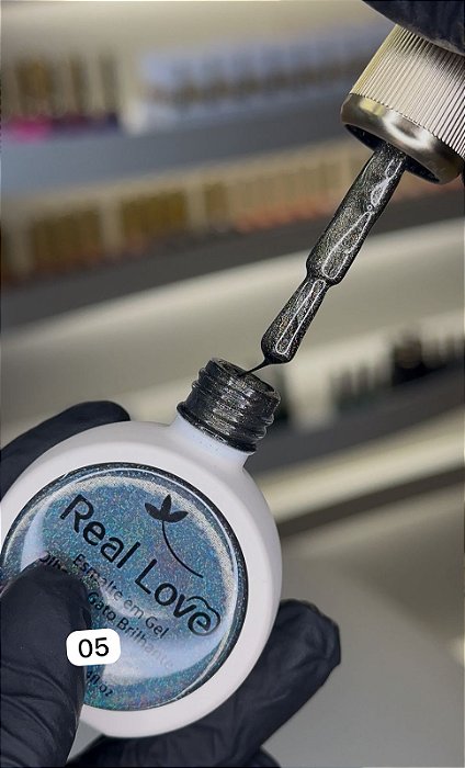 ESMALTE MAGNÉTICO OLHO DE GATO BRILHANTE 05 10ML REAL LOVE