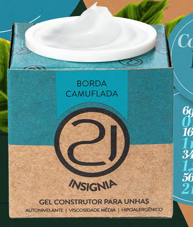 GEL ECOLINE INSIGNIA 34G NAILS 21  - BORDA CAMUFLADA