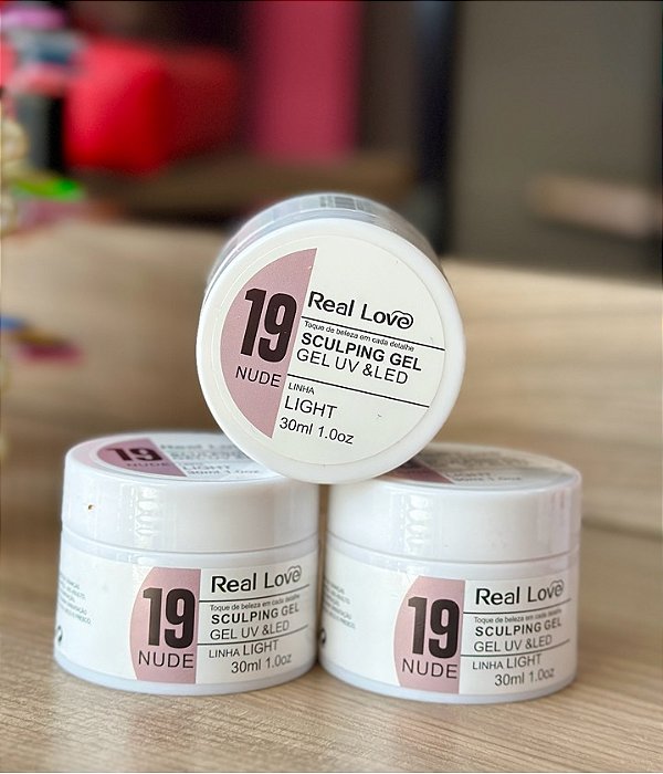 GEL LINHA LIGHT POTE 30ML REAL LOVE - 19 NUDE