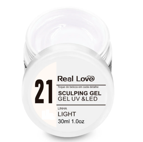 GEL LINHA LIGHT POTE 30ML REAL LOVE - 21 MILK
