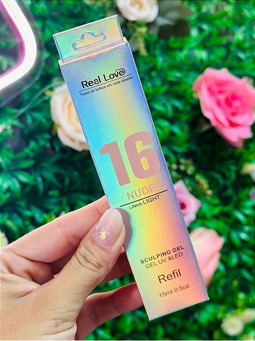 GEL LINHA LIGHT SACHÊ 15G REAL LOVE  - 16 NUDE