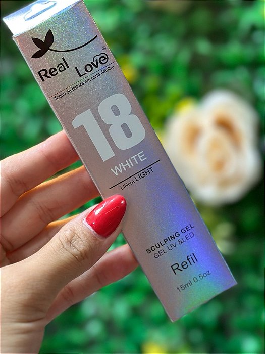 GEL LINHA LIGHT SACHÊ 15G REAL LOVE  - 18 WHITE