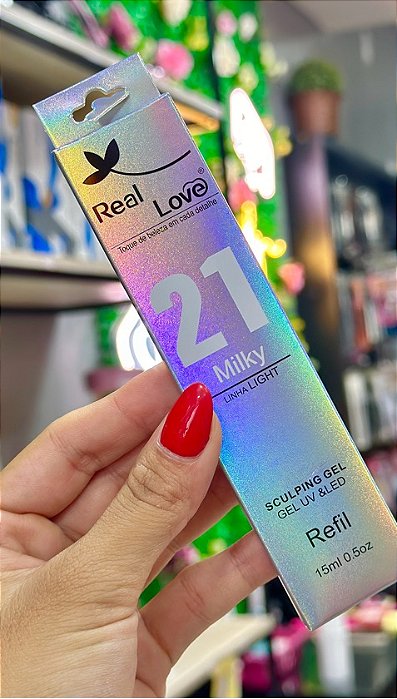 GEL LINHA LIGHT SACHÊ 15G REAL LOVE  - 21 MILKY