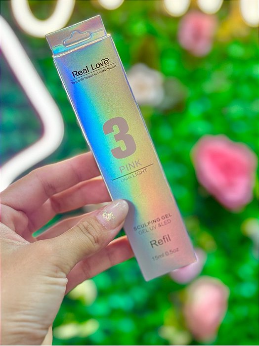 GEL LINHA LIGHT SACHÊ 15G REAL LOVE  - 3 PINK