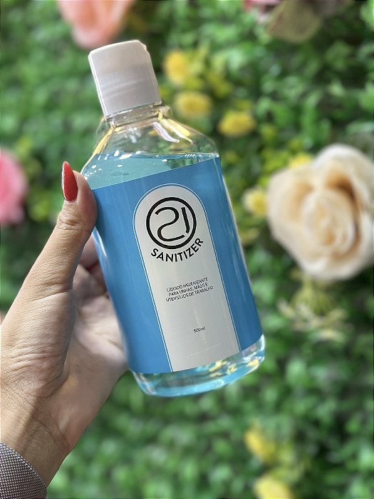 HIGIENIZADOR 500ML NAILS 21 - MENTA (AZUL)