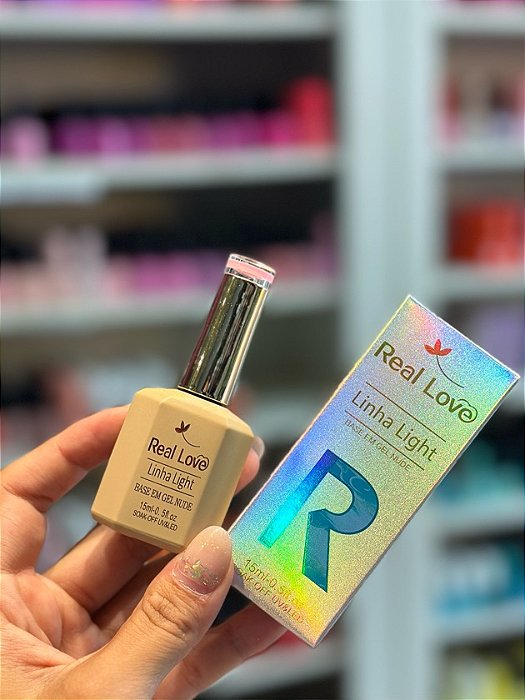 BASE EM GEL 15ML LINHA LIGHT REAL LOVE - NUDE 02