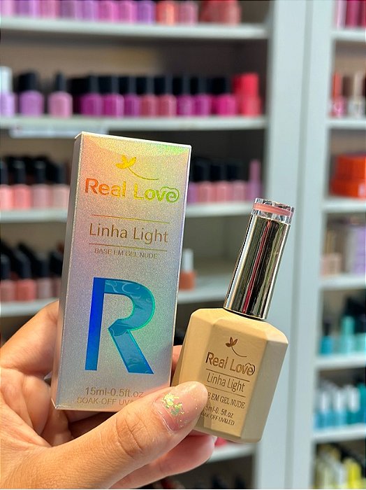 BASE EM GEL 15ML LINHA LIGHT REAL LOVE - NUDE 07