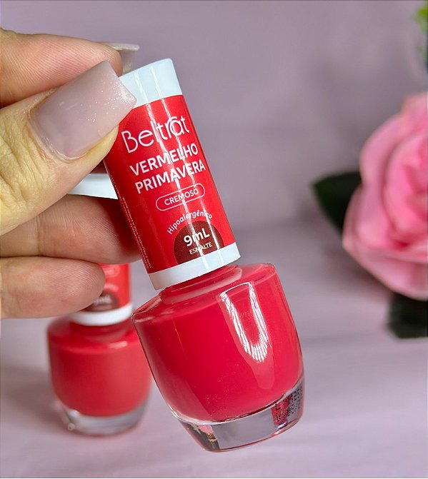 ESMALTE TRADICIONAL 9ML BELTRAT - VERMELHO PRIMAVERA