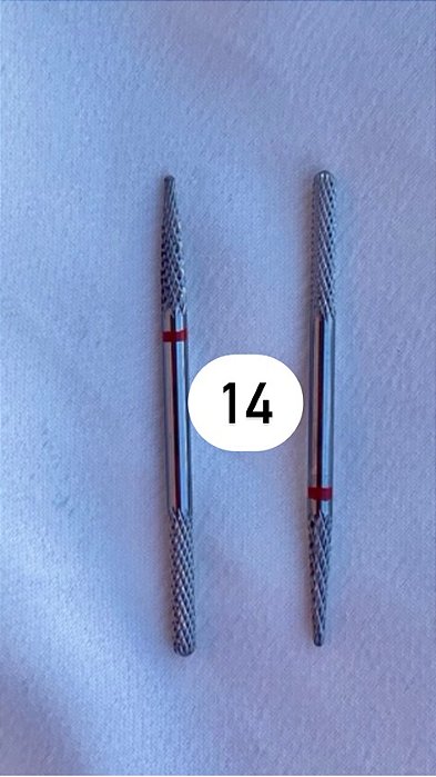 BROCA TUNGSTÊNIO - DUAS PONTAS VERMELHA