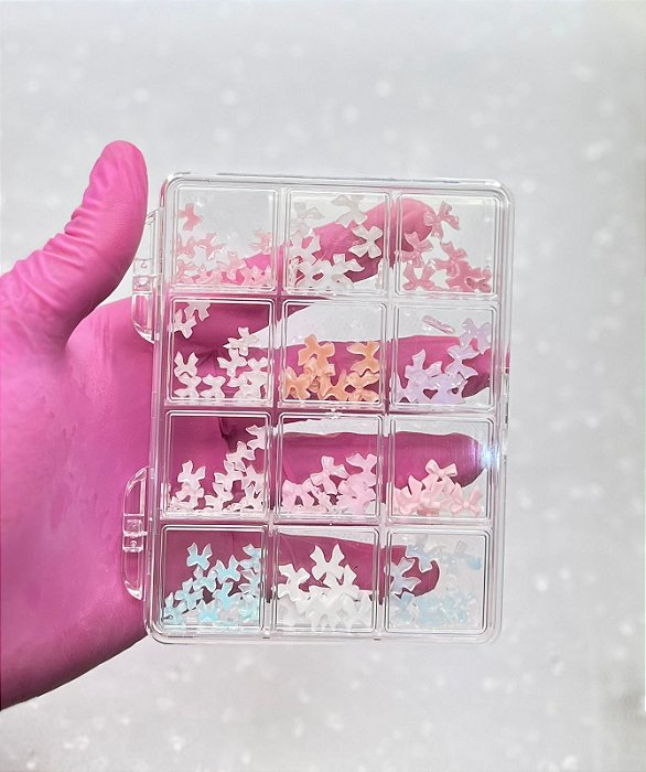 KIT 12 LAÇOS DECORAÇÃO PARA UNHAS