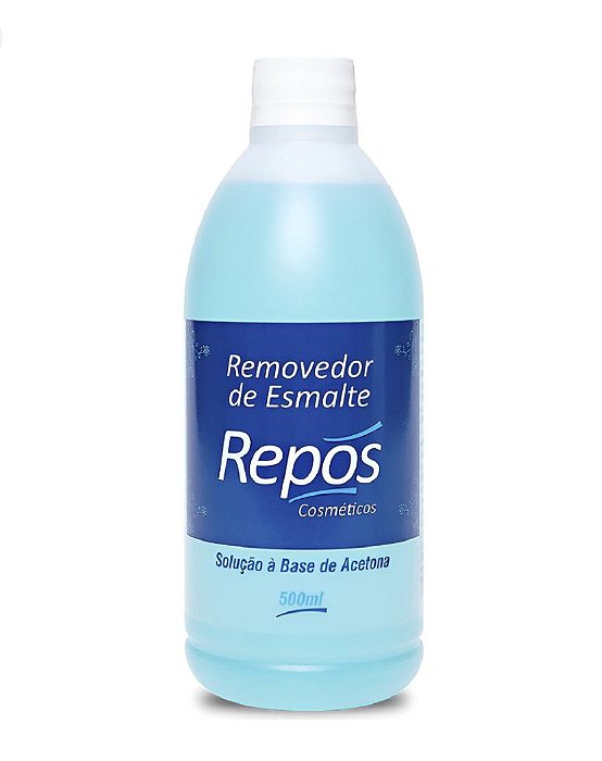 REMOVEDOR DE ESMALTE COM ACETONA REPOS 500ML