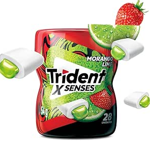 CHICLETE TRINDENT GARRAFA SENSES 28 UNIDADES