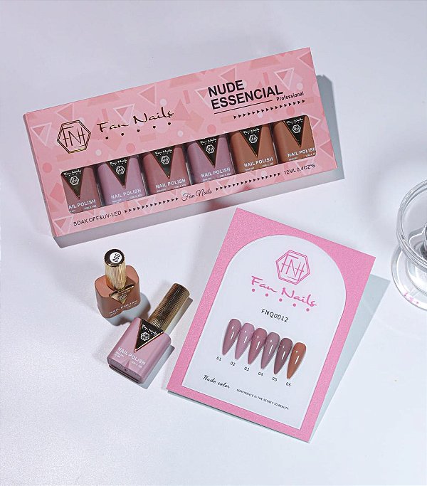 ESMALTE EM GEL FAN NAILS NUDE ESSENCIAL 12ML
