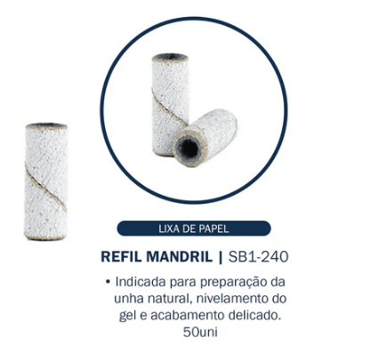 REFIL MANDRIL SB1-240 LIXA DE PAPEL BLUWE