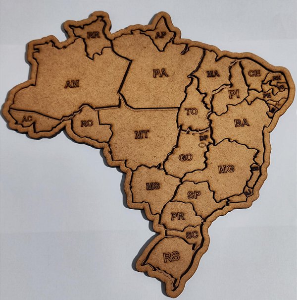QUEBRA-CABEÇA MAPA DO BRASIL