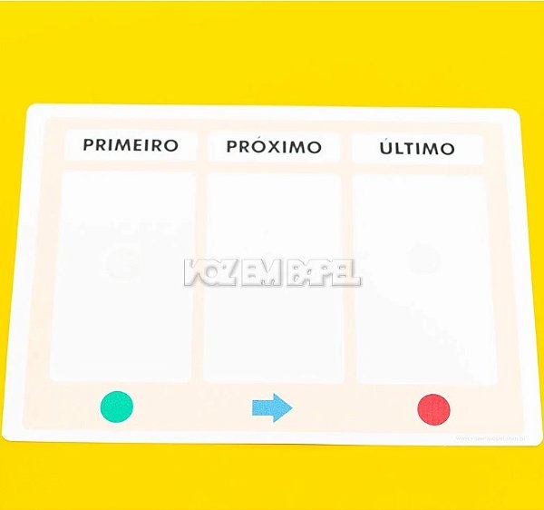 Prancha Primeiro / Próximo / Último -Voz em Papel