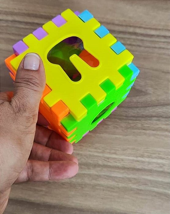 Brinquedo educativo de encaixe bloco