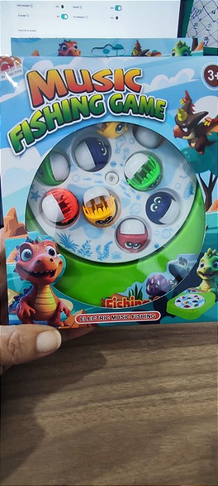Jogo da pescaria com música- com pilha