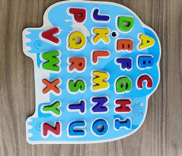 Brinquedo didático Alfabeto