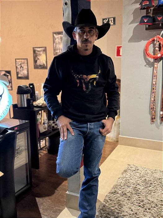 Moletom Marco Véio EUA Preto