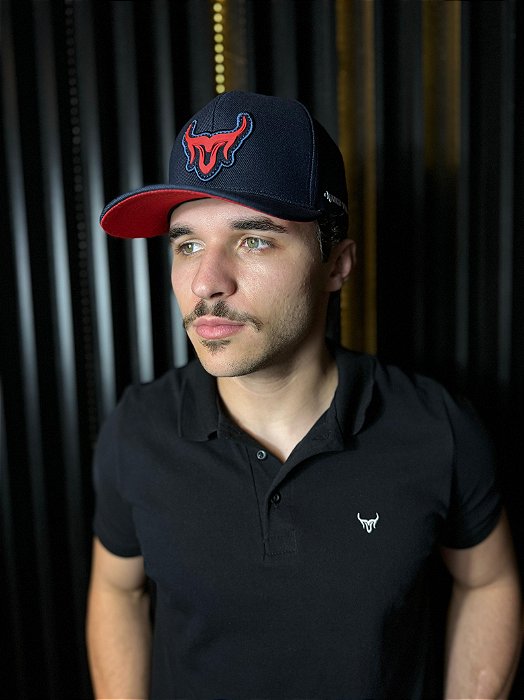 Boné  Marco Véio Vermelho com Marinho