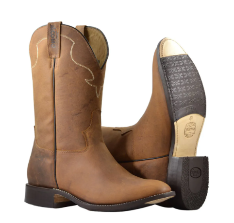 Bota Jácomo Crazy Amêndoa - Bico Redondo