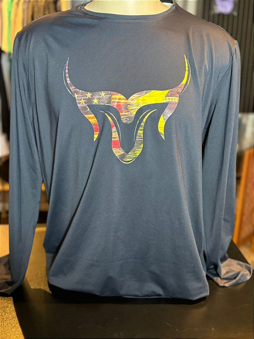 Camiseta Marco Véio com Proteção Uv - Preta/EUA
