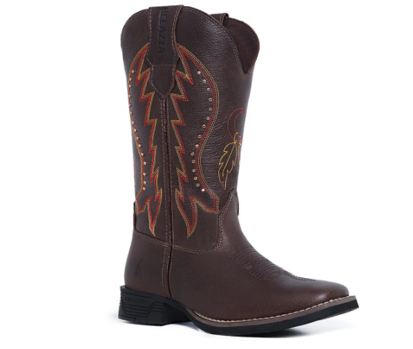 Bota Texana Helazza Feminina Audrey Café