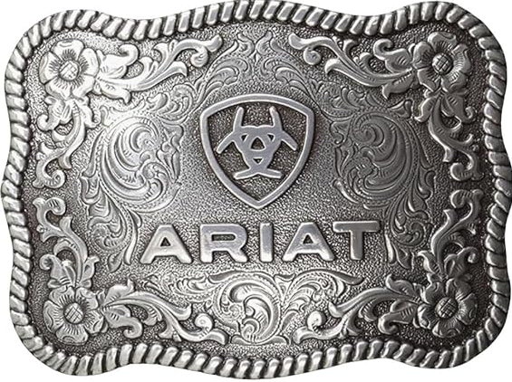 Fivela Ariat Quadrada Prata