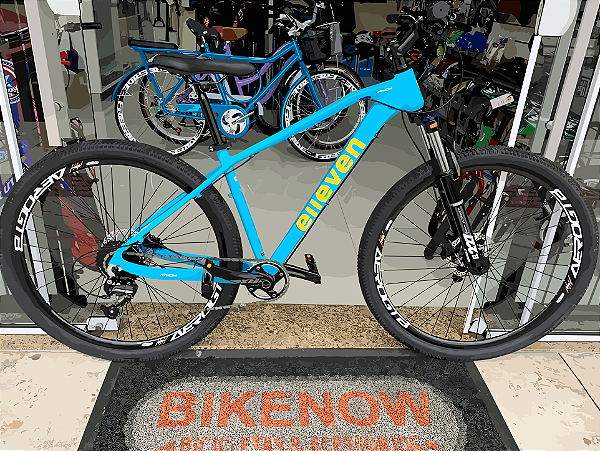 Bicicleta Aro 29 Elleven New Athom Azul/Amarelo 1x12v