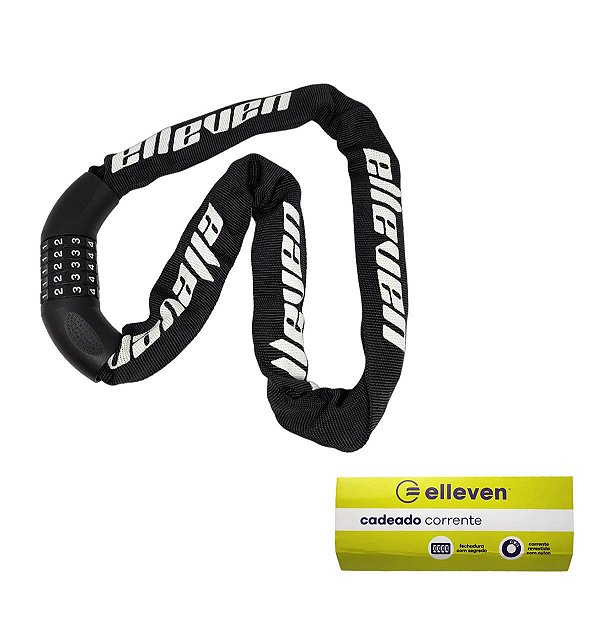 Cadeado corrente Elleven 90cm x 9mm C/Senha