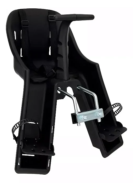 Cadeirinha Infantil Bicicleta Kalf Baby Bike Dianteira Preta