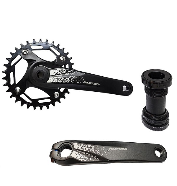 PEDIVELA INTEGRADO Veloforce 34T ALUMINIO 11/12V 175MM