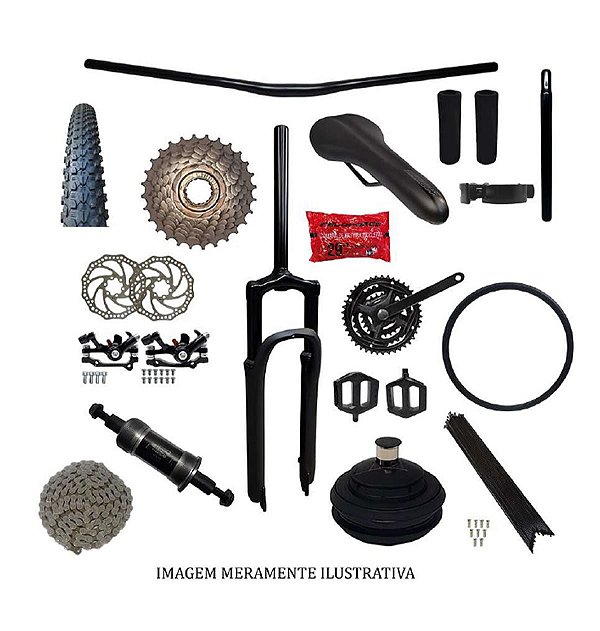 Bicicleta Aro 29 ( Kit Sem Quadro )