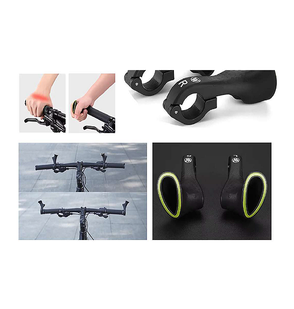 Bar End Ergonômico Nylon Preto Multi Posição