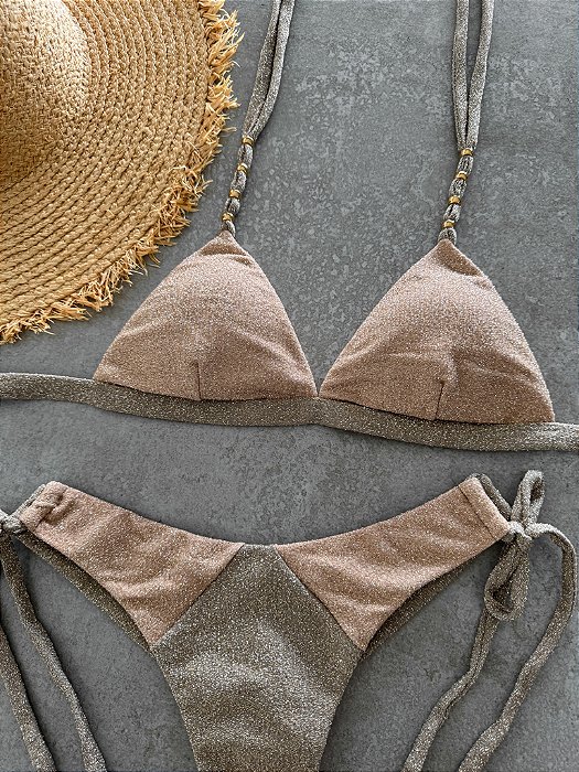 TOP FIXO Marrocos com Bojo Removível (CALCINHA NÃO INCLUSO)