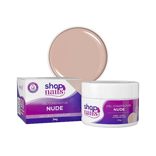 Gel Para Alongamento Shopnails Hard Autonivelante Cor Nude 24g