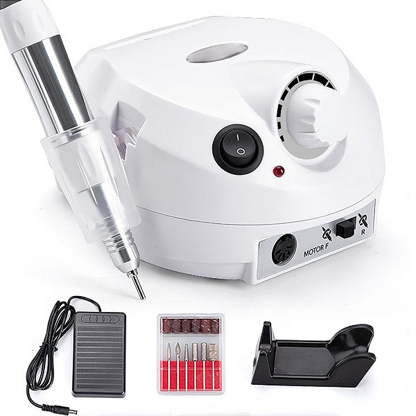 Lixadeira Motor Unhas Nail Drill Porquinho 35.000rpm Bivolt