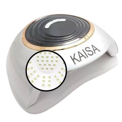 Cabine Kaisa 168w 63 Leds Nail Lamp Prata Digital Profissional