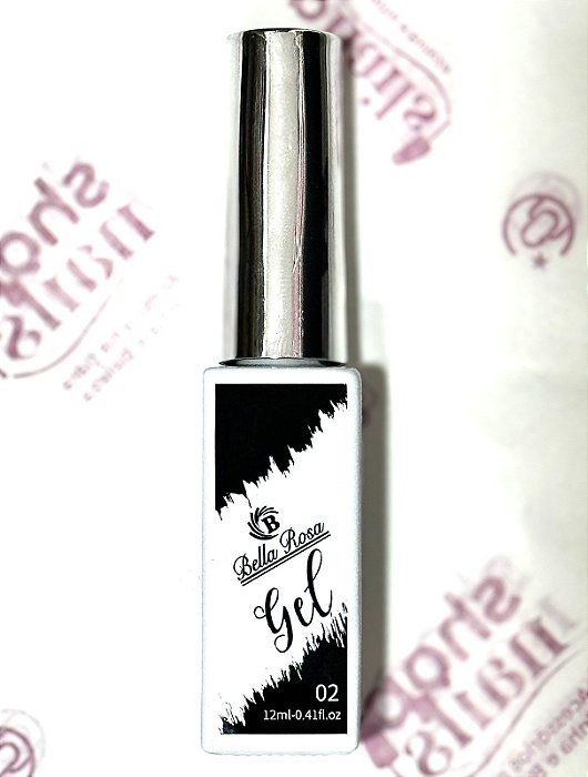 Esmalte em Gel Liner Ponta Fina Preto Bella Rosa 12ml