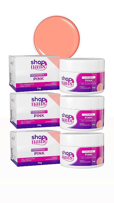 Kit 3 Gel Control Pink 24g Shopails