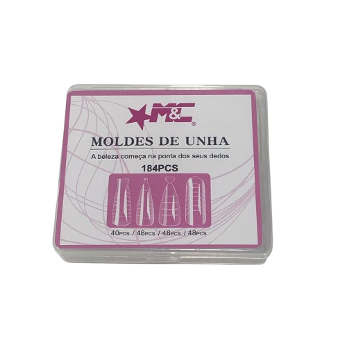 Moldes de Unha 184 Peças M&C 4 Modelos