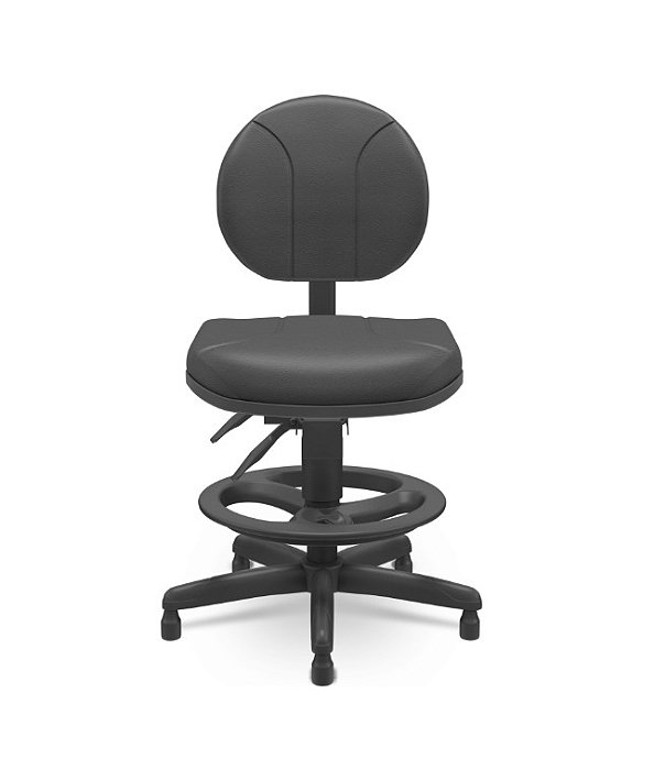 Cadeira Caixa Operativa Executiva Ergonômica NR17 Back System Em Vinil