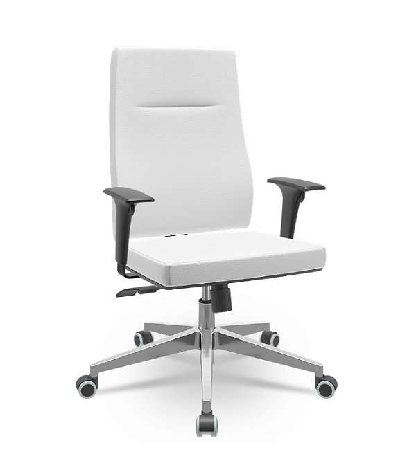 Cadeira Presidente Izzi Plaxmetal Base Aluminio Relax Vinil