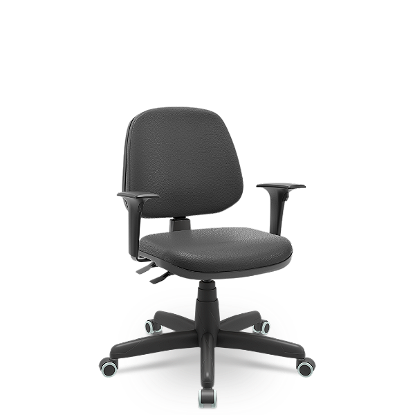 Cadeira Plaxmetal Premium Call NR17 Certificada Pela ABNT Em Vinil