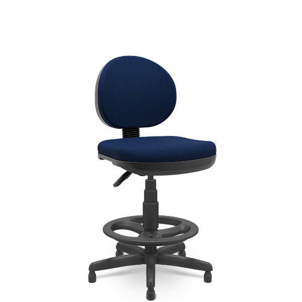 Cadeira Caixa Alta Operativa Plus Plaxmetal Com Lamina Reforçada Revestimento Poliéster