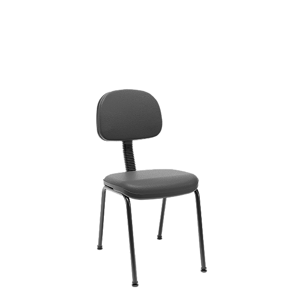 Cadeira Secretária Fixa 4 Pés Operativa Plus Slim em Vinil