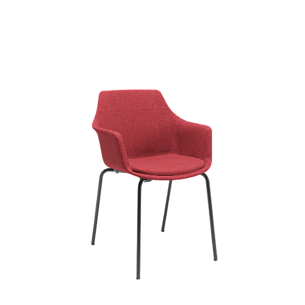 Poltrona Plaxmetal Elyze 4 Pés Revestimento HC